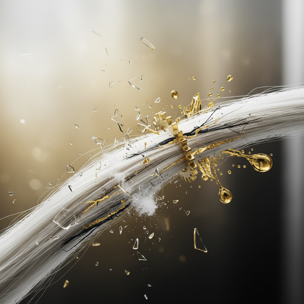 The mechanical and chemical breakdown of bleached hair in the context of Repairing Bleached Hair Breakage