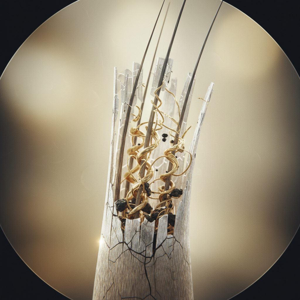 The biological mechanisms of hair fibre damage in the context of Repairing Severely Damaged Hair