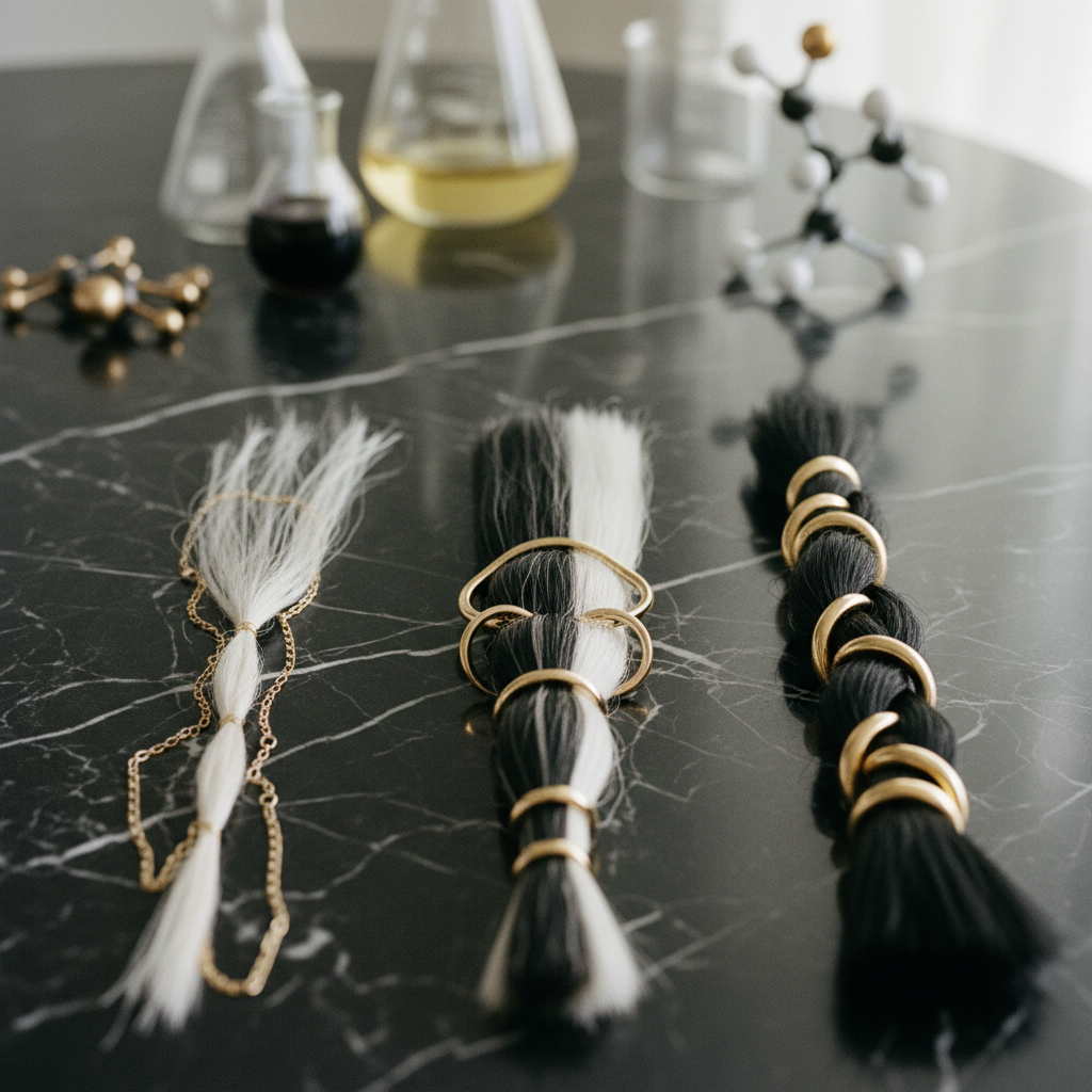 Structural comparison of hair bonds in the context of The Role of Disulphide Bonds in Hair Strength
