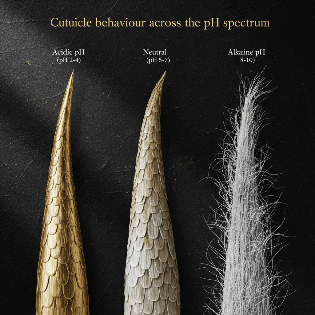 Cuticle behaviour across the pH spectrum in the context of Role of Hair pH in Cuticle Health
