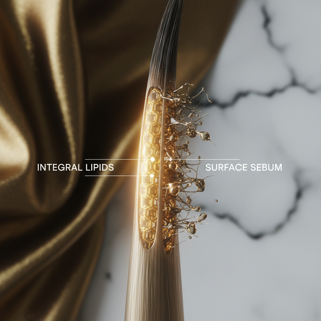 Integral lipids versus surface sebum in the context of The Role of Lipids in Hair Health