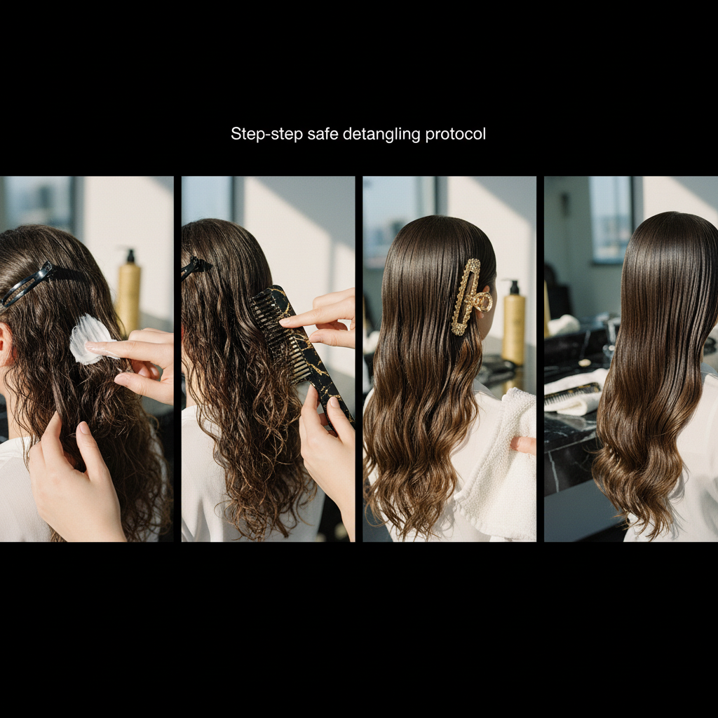 Step-by-step safe detangling protocol in the context of Safe Detangling Techniques
