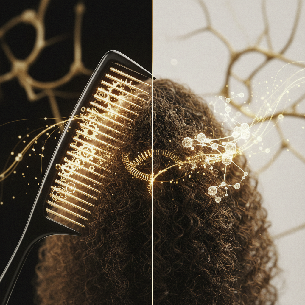 The mechanical and biological mechanism in the context of Safe Detangling Techniques for Textured Hair