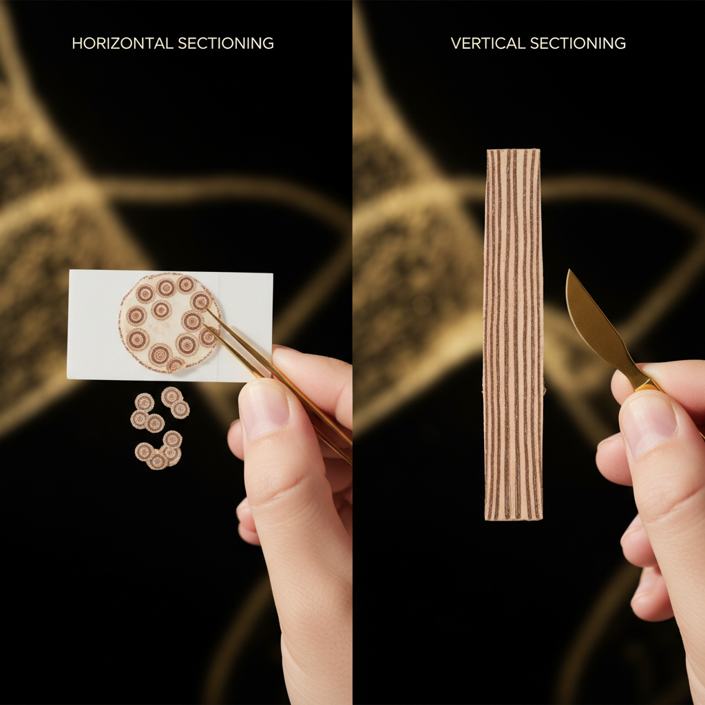 The diagnostic mechanism: horizontal versus vertical sectioning in the context of Scalp Biopsy Procedures