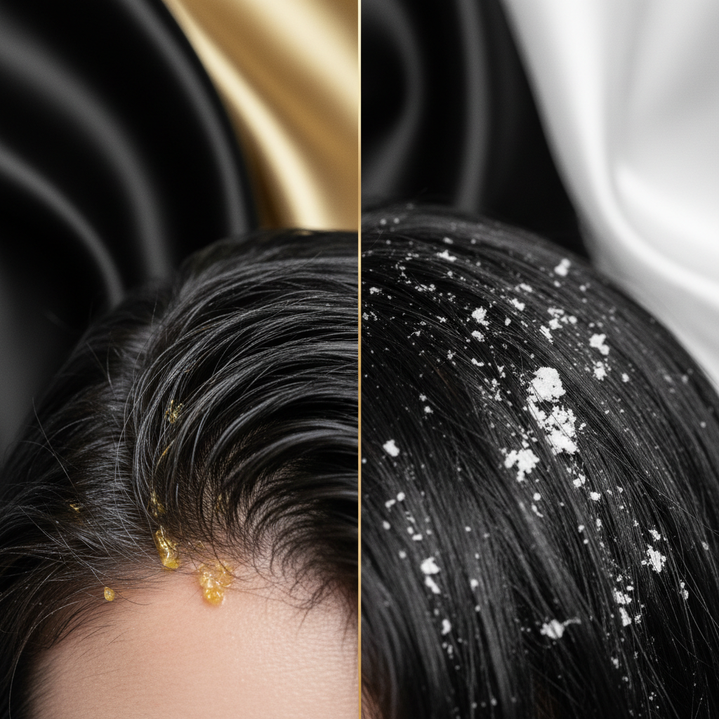 Signs of sebum accumulation versus cosmetic build-up in the context of Scalp Build Up and Sebum