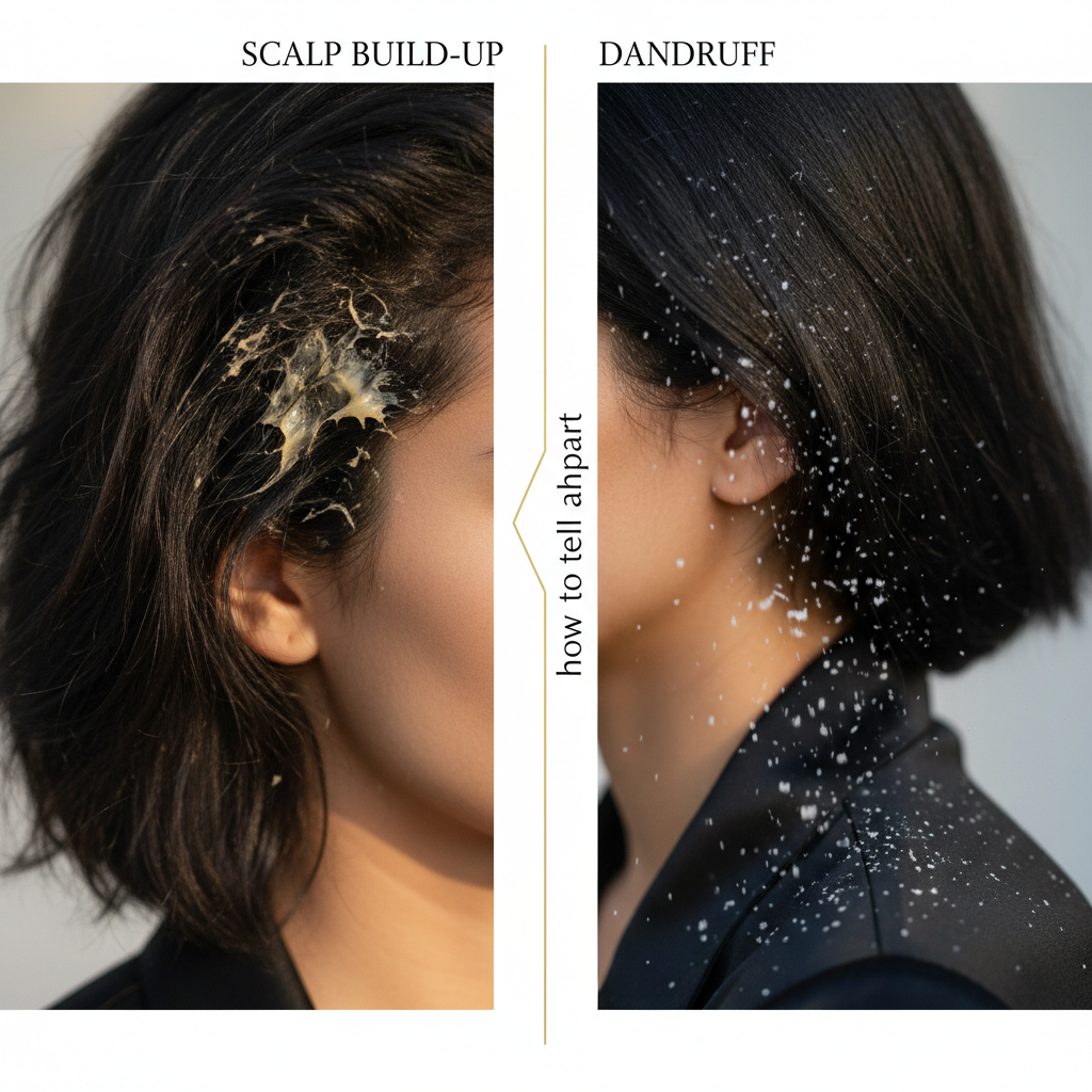 Signs to look for: how to tell them apart in the context of Scalp Build-up vs Dandruff