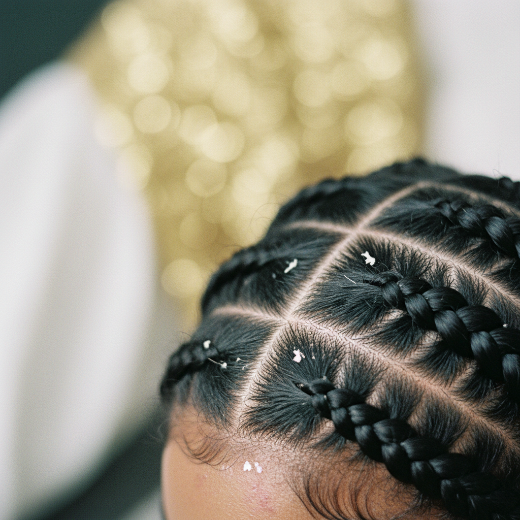 Signs of a compromised scalp under protective styles in the context of Scalp Care Under Braids