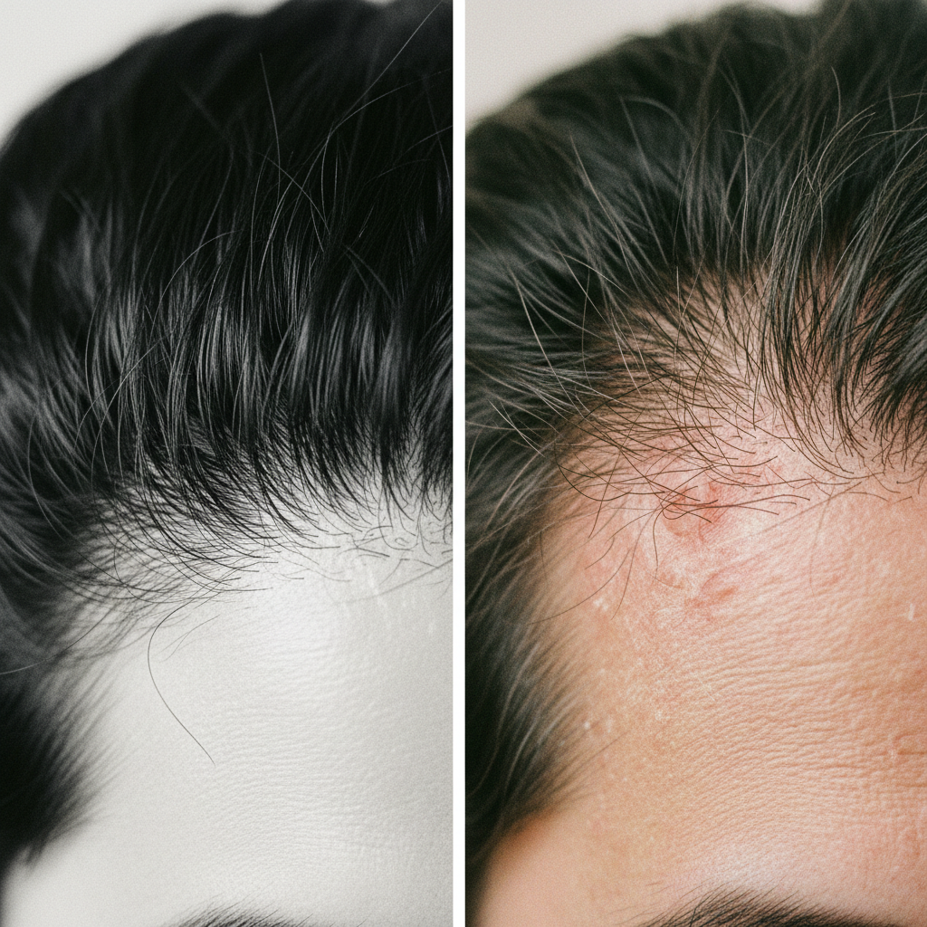 Comparison: scalp conditions and their follicular impact in the context of Scalp Health and the Hair Growth Cycle