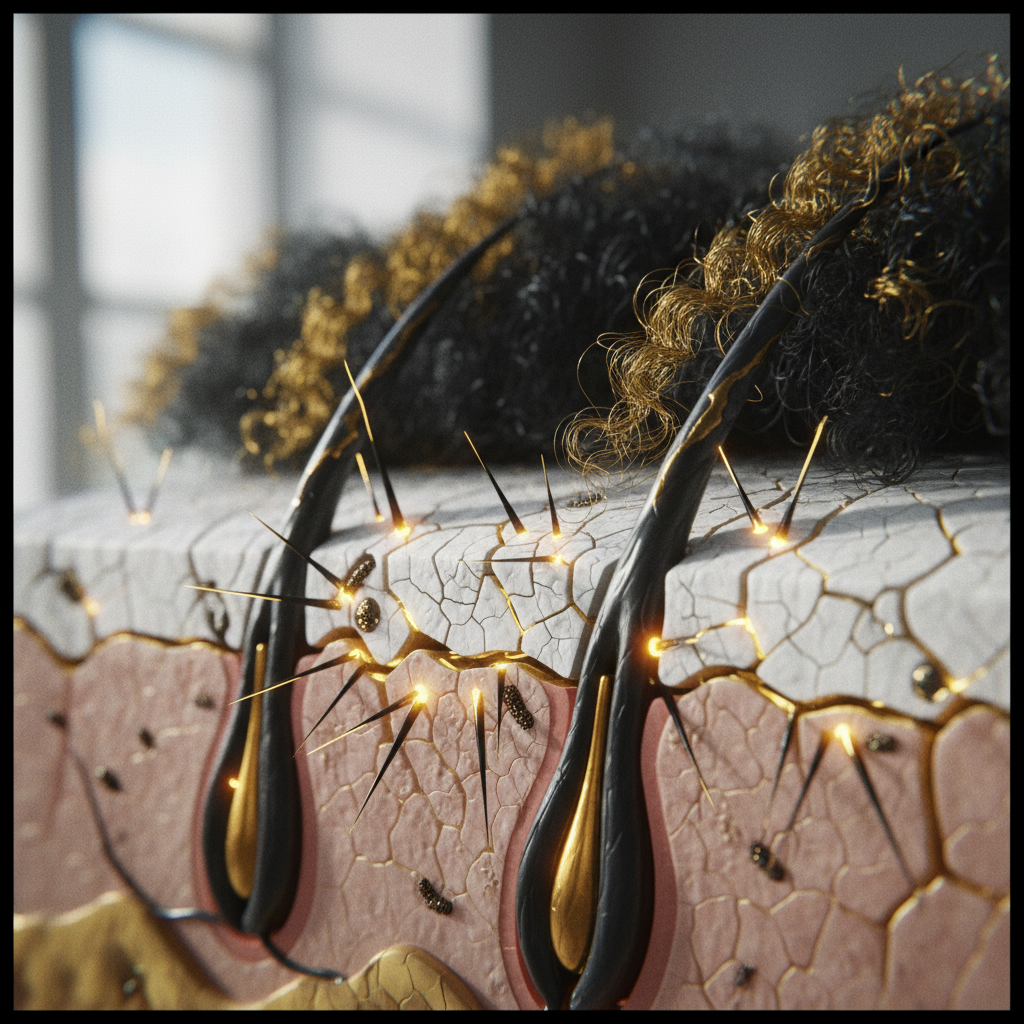 The biological mechanism of scalp barrier disruption in the context of Scalp Health for Textured Hair