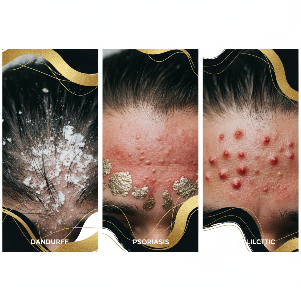 Differentiating common causes of scalp irritation in the context of Scalp Inflammation and Pruritus