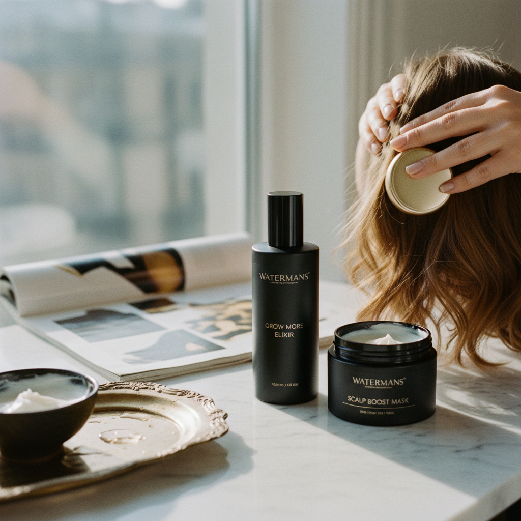 Where Watermans fits in the context of Scalp Massage for Hair Growth
