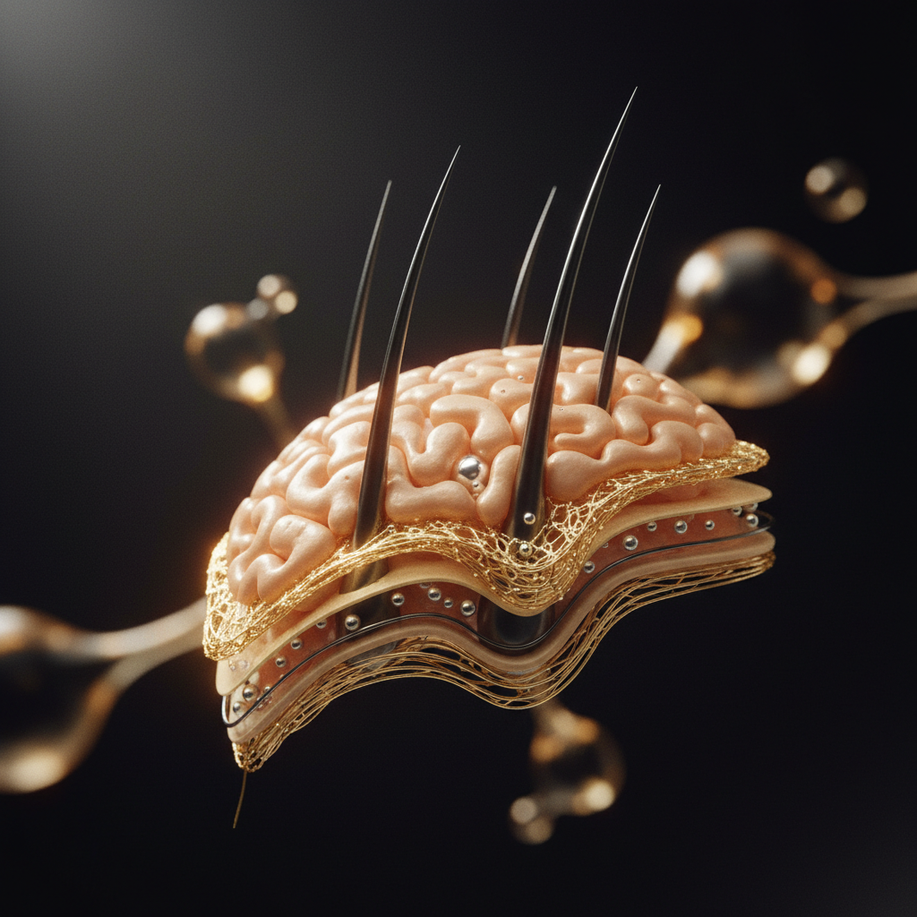 Dermatological examination of The Scalp Skin Barrier showing clean, hydrated stratum corneum under magnification.
