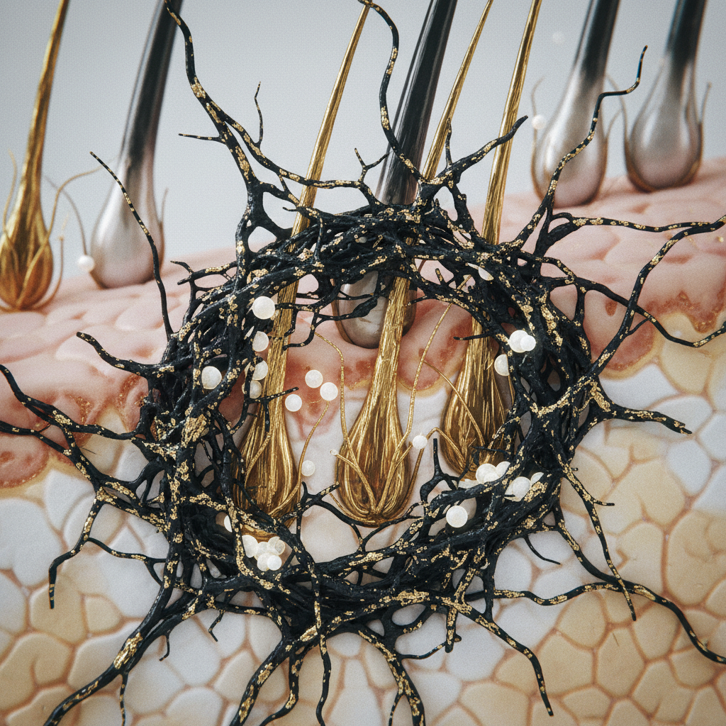 The biological mechanism of follicular destruction in the context of Scarring Alopecia Explained