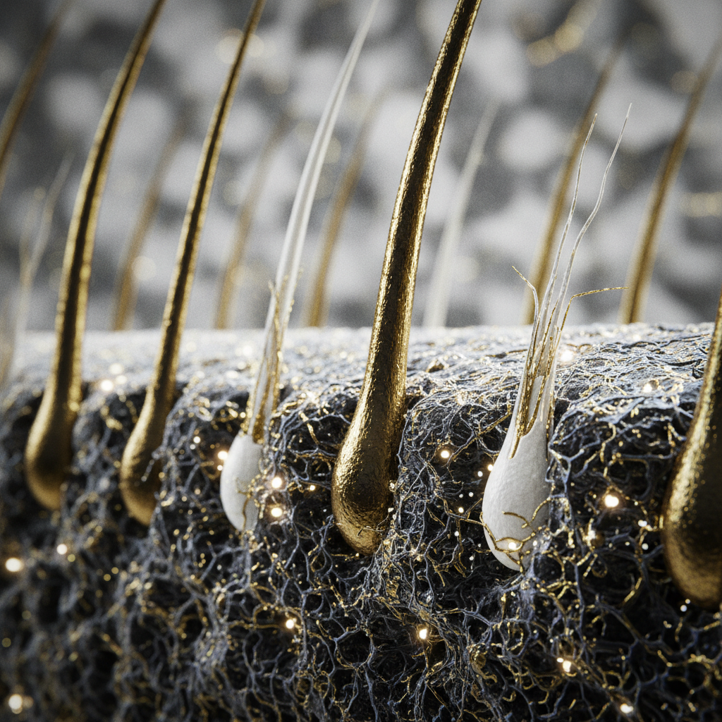 The biological mechanism of permanent hair loss in the context of Scarring Alopecia Types