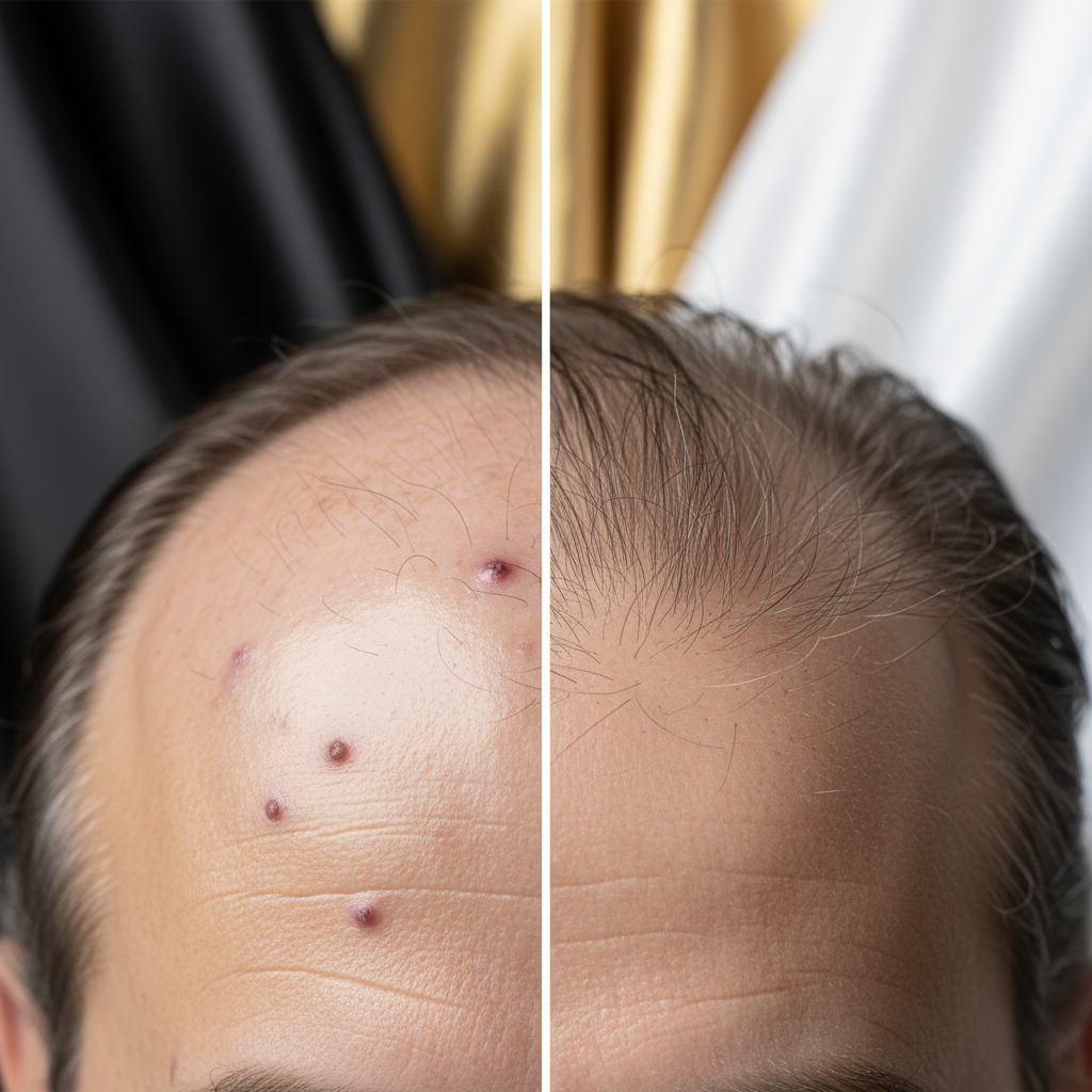 Signs and clinical presentations to look for in the context of Scarring vs Non-Scarring Alopecia
