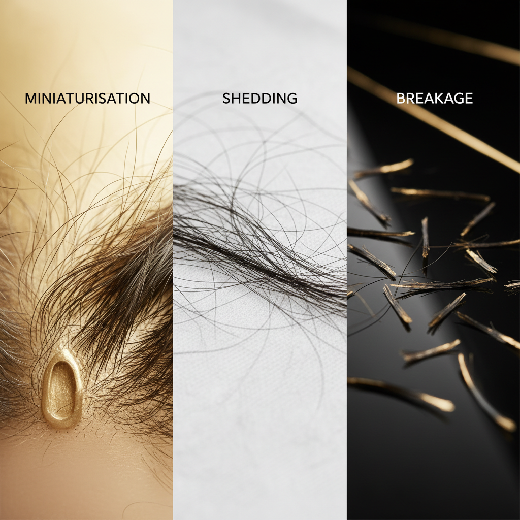 Recognising the signs: miniaturisation vs shedding vs breakage in the context of The Science of Follicular Miniaturisation