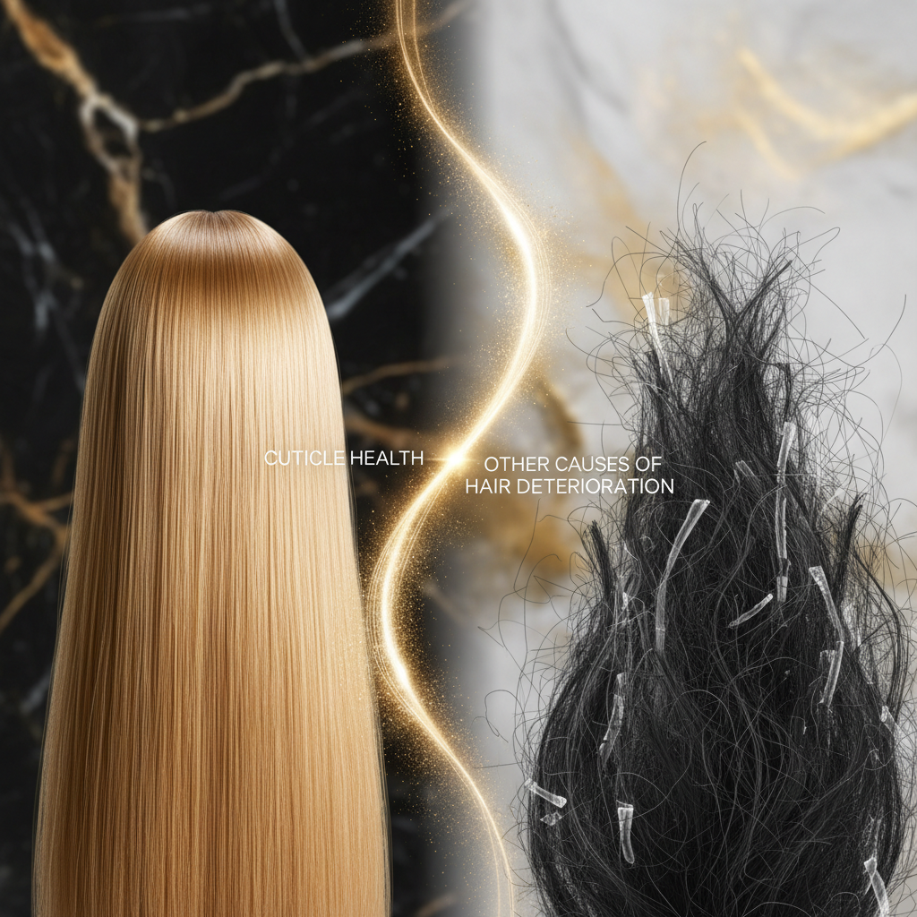 Cuticle health versus other causes of hair deterioration in the context of The Science of the Hair Cuticle
