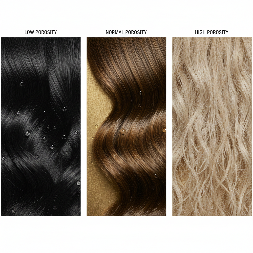 Signs of different hair porosity levels in the context of The Science of Hair Porosity and Moisture Retention