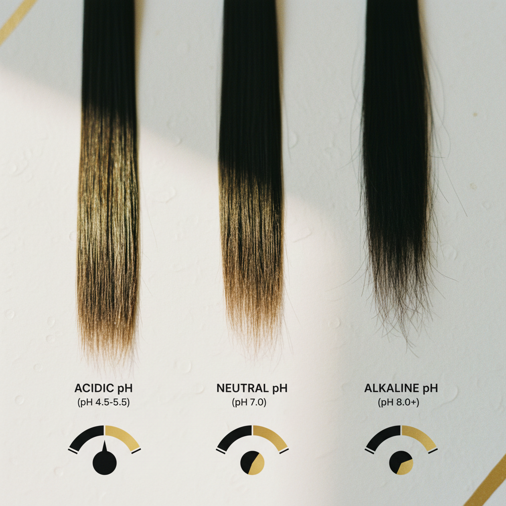 Cuticle response across the pH scale in the context of Shampoo pH and Cuticle Health