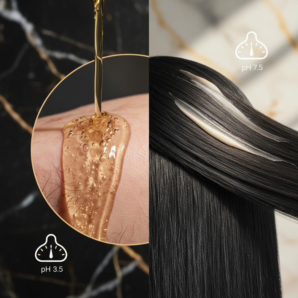 How pH impacts the scalp versus the hair shaft in the context of Shampoo pH and Hair Health
