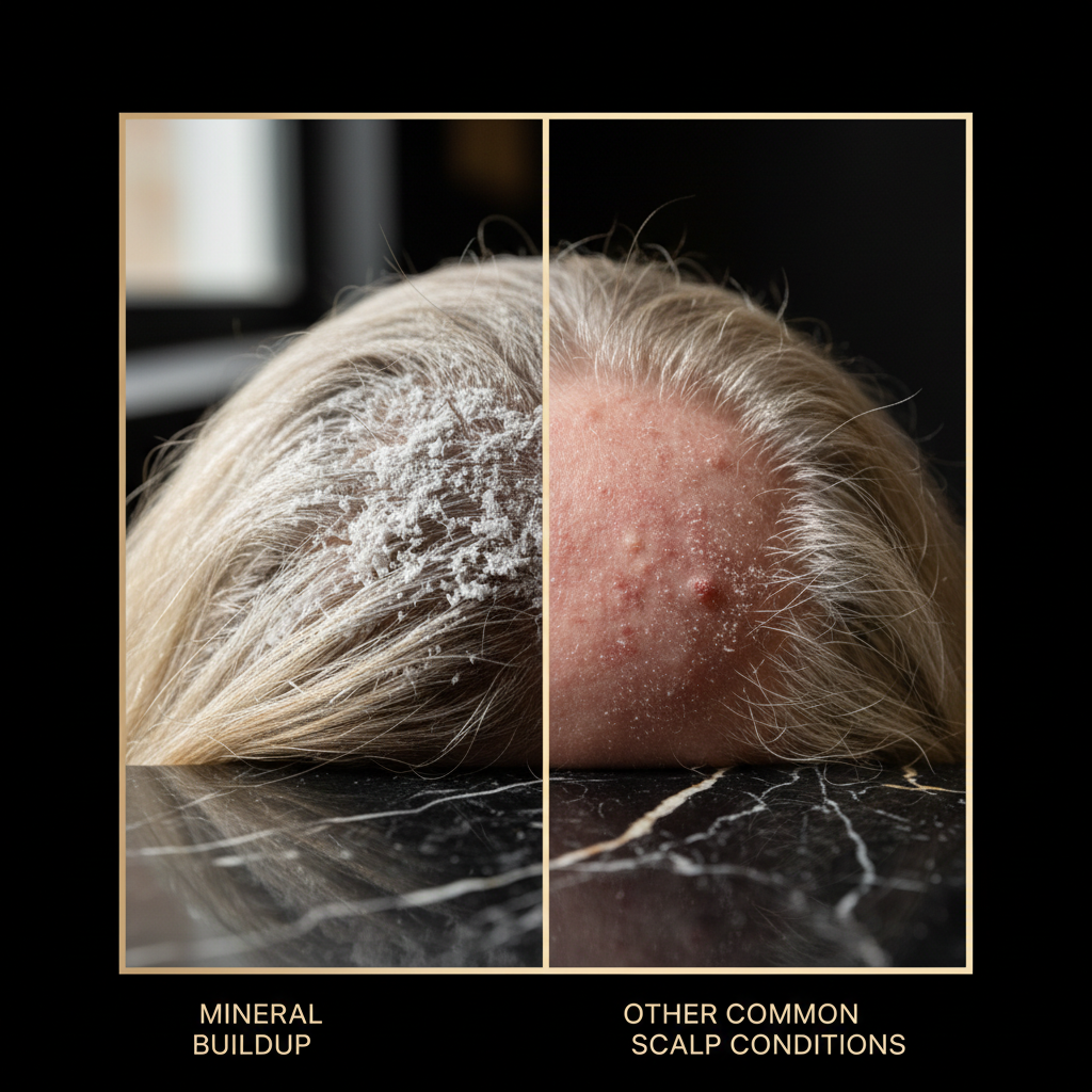 Mineral buildup vs other common scalp conditions in the context of Signs of Mineral Buildup on Scalp