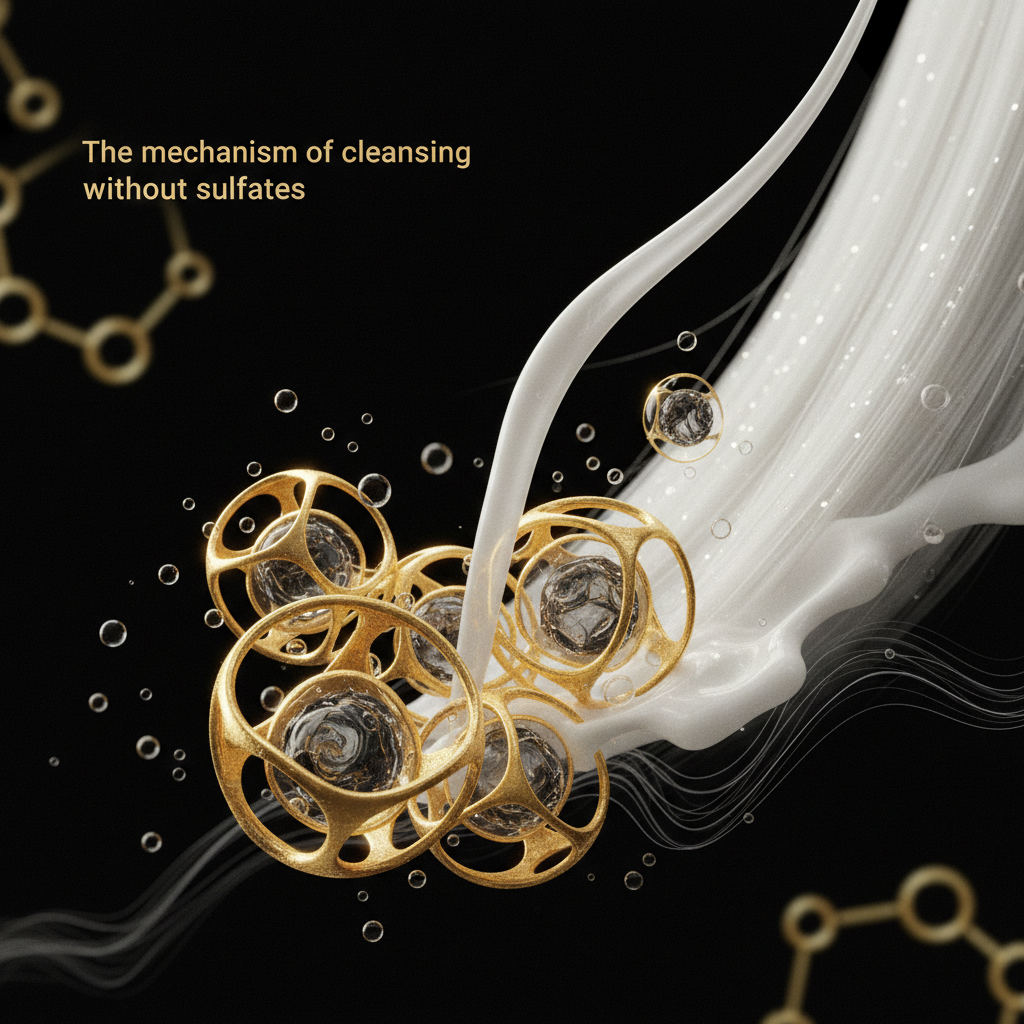 The mechanism of cleansing without sulfates in the context of Sulfate-Free Shampoos Explained