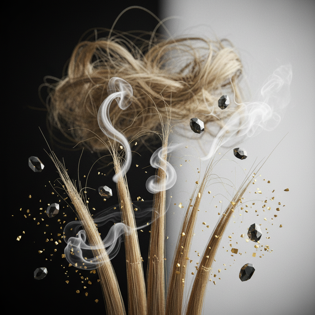 What weakens the tensile properties of hair? in the context of Tensile Strength of Human Hair