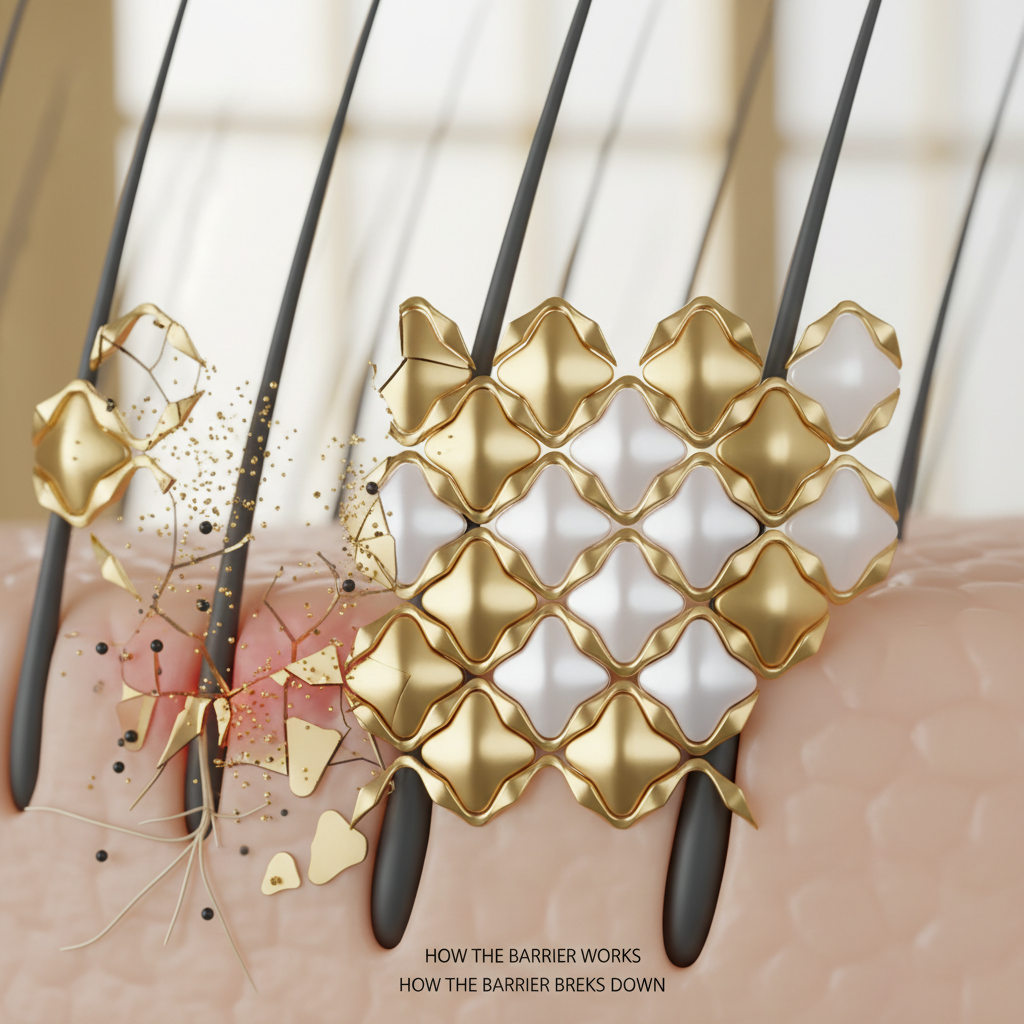 The mechanism: how the barrier works and breaks down in the context of The Scalp Barrier Function