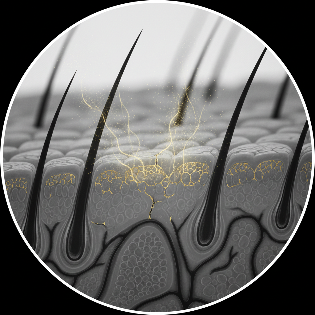 The biological mechanism of scalp TEWL in the context of Transepidermal Water Loss and Scalp Dryness