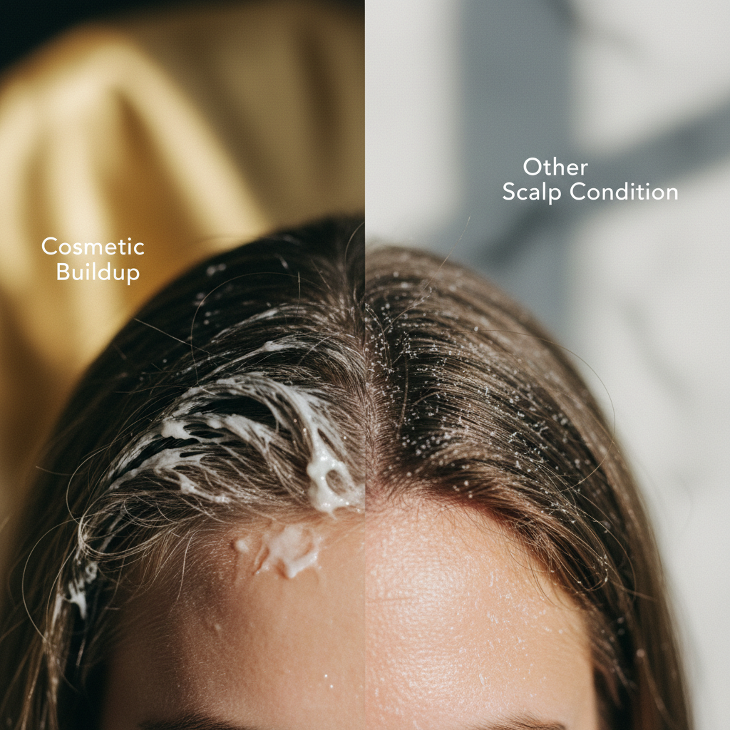 Signs of cosmetic buildup vs other scalp conditions in the context of How to Treat Scalp Buildup