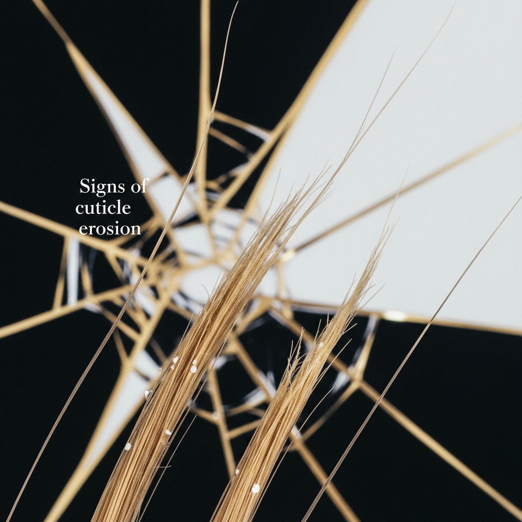 Signs of cuticle erosion to watch for in the context of Understanding Hair Cuticle Damage