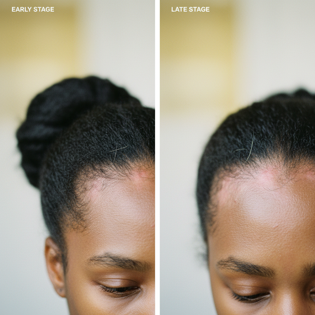 Recognising the signs: early vs late stage in the context of Understanding Traction Alopecia